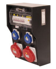 Zásuvková skříň RB20002000.1 /4020  RubberBOX IP65 jištěná s chráničem 40/4/003