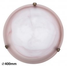 Alabastro E27 2x 60W IP20 tabákový alabastr/bronz úchyt RABALUX 3353