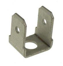 NDC 68-M3-90 Nýtovací plochý kolík mosazný cínovaný, rozměr 6,3x0,8mm / M3 / 90°