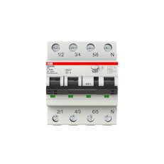 ABB DS203NC-C6/APR300 kombinace jistič/chránič 3P+N 6A 300 mA C A