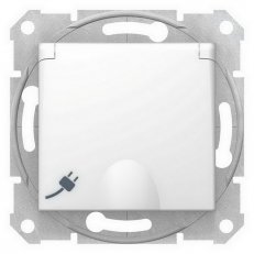 Sedna Zásuvka Schuko 2P+PE s krytkou clonky bezšroub Polar SCHNEIDER SDN3100421