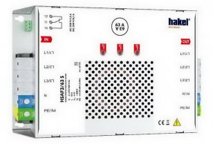 Dvoustupňový svodič přepětí HSAF3/63 S SPD typ 3 s VF filtrem HAKEL 30192