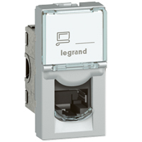 MOSAIC 1XRJ45 UTP CAT.6A 1M HLINÍK LEGRAND 079471