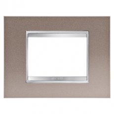 CHORUS Rámeček Lux 3násobný, perleťová bronz GEWISS GW16203MP
