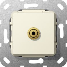 Mini 3,5 mm Krátký kabel vložka krémově bílá GIRA 564901