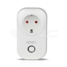 WIFI Plug EU Amazon Alexa & Google Home Compatible, VT-5001 V-TAC SKU8415