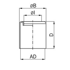 Zakončovací díl plastový, černý, pro průměr 15,8mm AGRO 5030.021.211