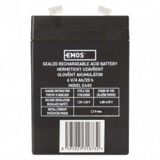 Náhradní akumulátor AKU. SLA 6V 4AH FAST.4,7 MM EMOS B9641
