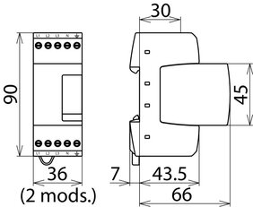 Svodič přepětí DEHNrail M 4-pólový, 255V 953400