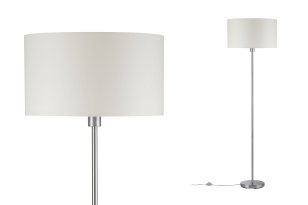 Stojací lampa Tessa max.50W E27 krémová + kartáč.železo 709.22 PAULMANN 70922