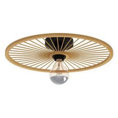 Nástěnné/stropní svítidlo LEOMINSTER 1xE27 černá/bambus 1X40W IP20 EGLO 43883