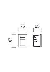 Orientační svítidlo INNER AP INC LED/CREE 1X3W IP65 DG 3000K REDO 9638