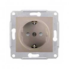 Sedna Zásuvka Schuko 2P+PE, clonky, Titan SCHNEIDER SDN3000168