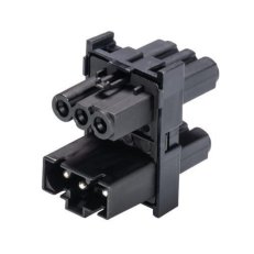 rozvodný blok 1/3, 3-pól, gesis mini, černý WIELAND 91.030.4953.1
