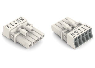 Zdířka 5pól. Kód. A bílá WAGO 890-225