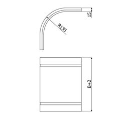 Víko kolena klesajícího LINEAR+  VKKL-1B 200 ''SZ'' ARKYS ARB-14800106