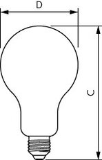 LED žárovka PHILIPS CorePro LEDBulbND 200W E27 A95 827 FR G