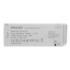 Ultra tenký Smart LED napájecí zdroj 100W/24V/4,16A MCLED ML-732.303.62.1