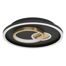 Nástěnné/stropní svítidlo TIRIOLO LED d380 černá/zlatá 14W IP20 EGLO 901244