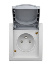 Nástěnná zásuvka ČSN bezpečnostní clonka, IP54 SCHRACK EV211016--