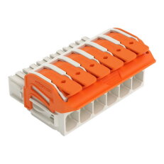 1vodičová pružinová svorkovnice, Páčka, Push-in CAGE CLAMP, Světle šedá