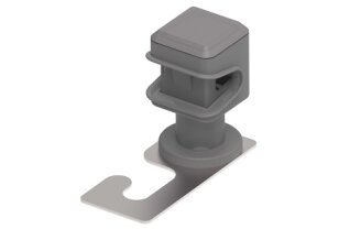 Plastový držák vedení s háčkem, drát 8mm, materiál plast/Inox GROMTOR 404218
