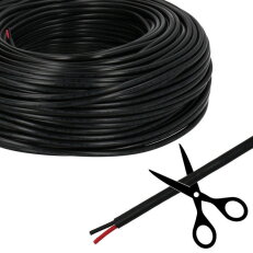 2-žilový kulatý PVC kabel AWG 18/0,85 mm