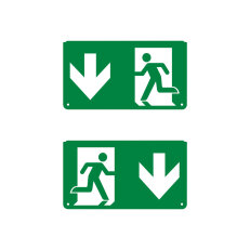 EMERGENCY EXIT SIGN PICTOGRAMS PICTO DOWN LEDVANCE 4099854261312