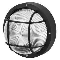 Bulkhead Essential Round E27 Black OSRAM 4058075845626