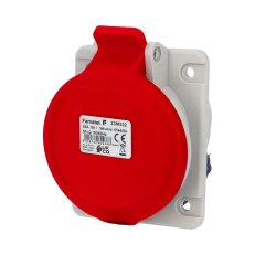 Zásuvka vestavná 23M332 IP44-54/400V/32A/4P 6h, šikmá 10°, mikrospínač SpeedPRO
