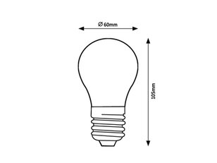 Světelný zdroj Filament LED, E27 A60, 7W, 806lm, 4000K RABALUX 79192