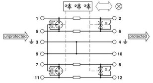 Svodič přepětí PT-IQ-2X2-24DC-PT PHOENIX CONTACT 2801263