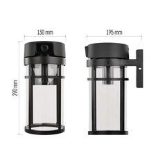 GoSmart Venkovní otočná kamera IP-1300 LANTERN s WiFi a světlem,černá EMOS H4074
