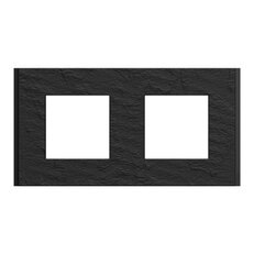 Krycí rámeček SCHNEIDER NU600477 NOVÁ UNICA DECO MATERIALS dvojnásobný, Slate