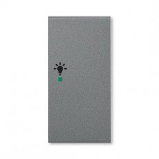 ABB Levit M Kryt 2násobný pravý symbol osvětlení ocelová 6220H-A02201 69