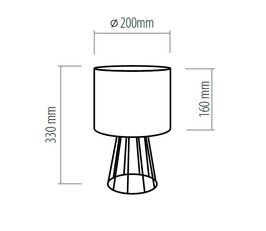 FLORA 2893 1x E27 60W červná TK LIGHTING 2893