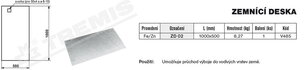 Zemnící deska ZD 02 (FeZn) TREMIS V485