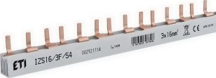 Propojovací lišta IZS16/3F/54 3p 54M 63A 16mm2 kolík ETI 002921114