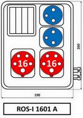 ROS-I 1601 A Zásuvková rozvodnice 2x1653