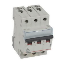 TX3 JISTIČ, 3 PÓLOVÝ, CHAR. D, 3A 6000A LEGRAND 403749