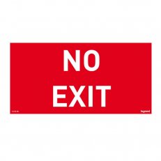 PIKTOGRAM NO EXIT 200X100 LEGRAND 661688