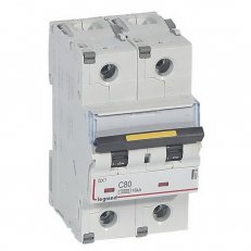 DX3 JISTIČ, 2 PÓLOVÝ, CHAR. C,80A 10000A/16KA LEGRAND 409228