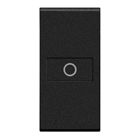 BTICINO LIVINGLIGHT KRYTKA AXIÁLNÍ SE SYMBOLEM SVĚTLA 1MODULOVÁ ANTRACIT L4916A