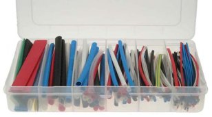 UNISET color sadasmršťovacích trubic HTIV plastovém boxu-barevné,samozhášivé