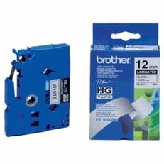 Páska BROTHER HGE231V5, bílá/černá, 12 mm (pro PT 9xxx)
