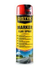 Marker fluo spray 500ml Red DISTYK EU CZ