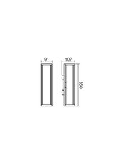 Nástěnné svítidlo VITRA AP E27 2X15W IP54 BK REDO 9105
