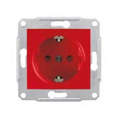 Sedna Zásuvka Schuko 2P+PE, clonky, red SCHNEIDER SDN3000341