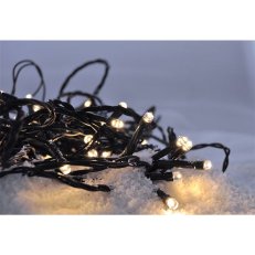 LED venkovní vánoční řetěz 200 LED 10m přívod 5m 8 funkcí IP44 teplá bílá