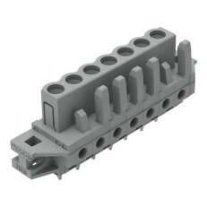 Pružinová svorkovnice THT rovná 5 mm šedá 7pól. WAGO 232-137/031-000
